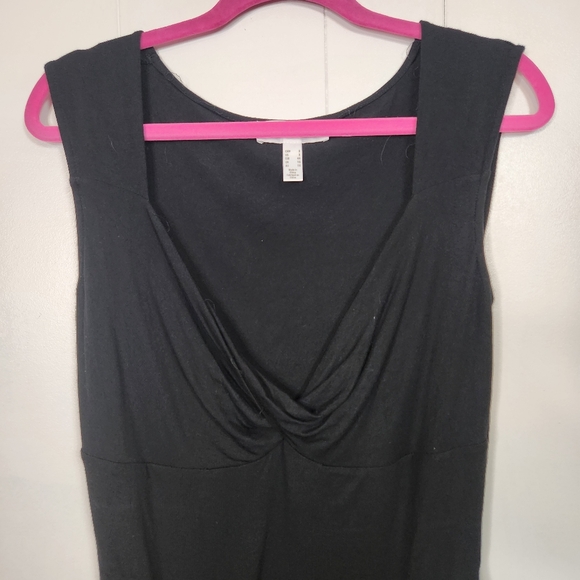 Addition Elle Black Soft Stretch Bodysuit Sleeveless Top Womens Size 0X X - Picture 4 of 9